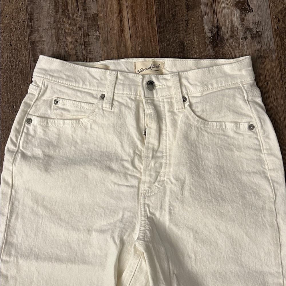 Universal Thread Off-White Highest Straight Jeans - image 2